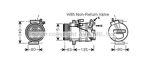 AVA QUALITY COOLING Kompressori, ilmastointilaite RTK487